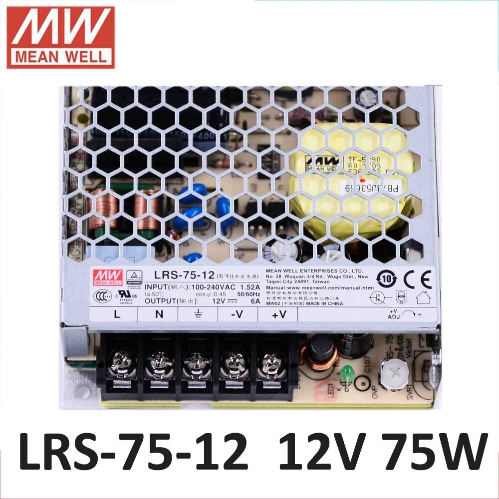 Mean Well Malaysia LRS-75-12 12VDC 75Watt LRS-75-24 SWITCHING POWER ...