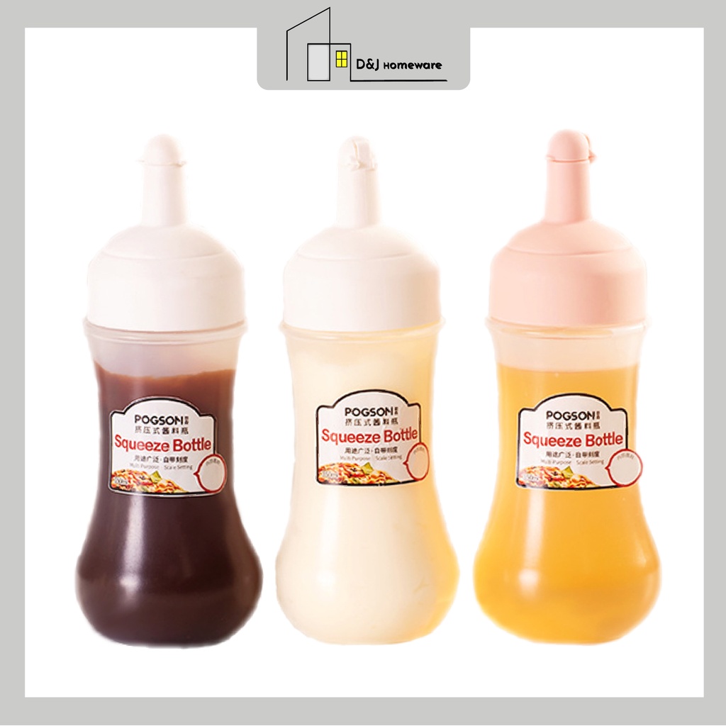 Sauce Bottle with Cap / 350ML Oil Ketchup Squeeze Bottle / Oil ...