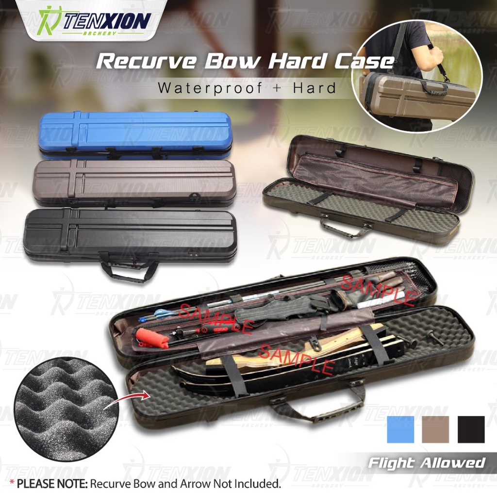 TenXion Archery Takedown Recurve Bow Hard Box Case Kotak Casing Cover