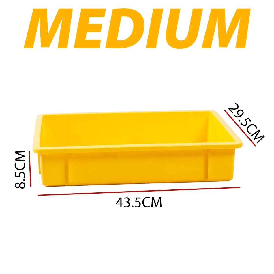 Flexfitt Yellow Rectangular Crate Tray for Bakery & Industrial / Dulang ...