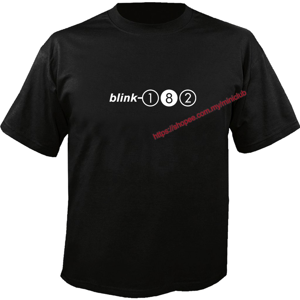 Blink 182 : (Code 2) LOGO Custom Tshirt BLACK / WHITE COLOR (S-3XL ...