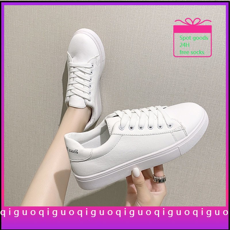 Ready Stock 24H Little White Shoes Female Kasut Perempuan New Style Korean  Version Students All-Match Casual Lelaki Flat Sole Fashion Sports Sneakers 