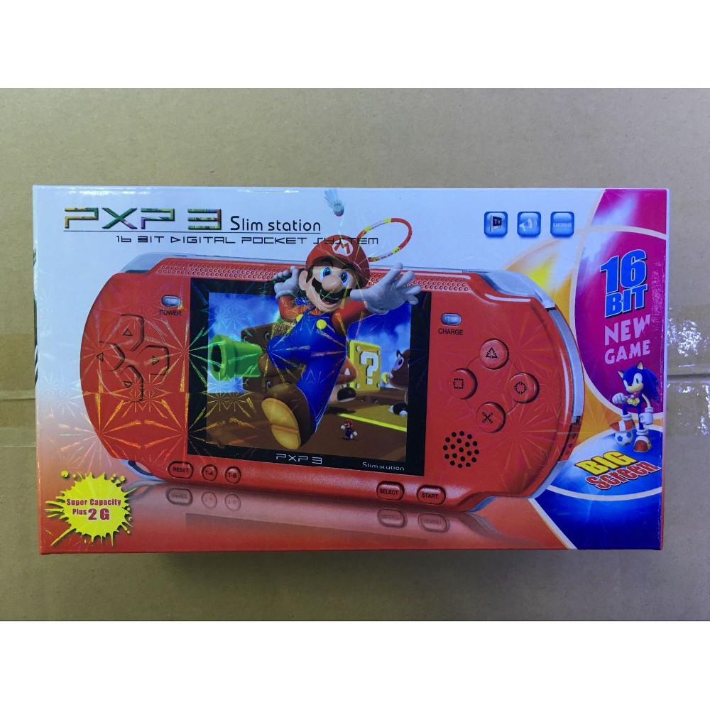 2021 16 Bit PXP3 Handheld Game Player Video Game Console with AV