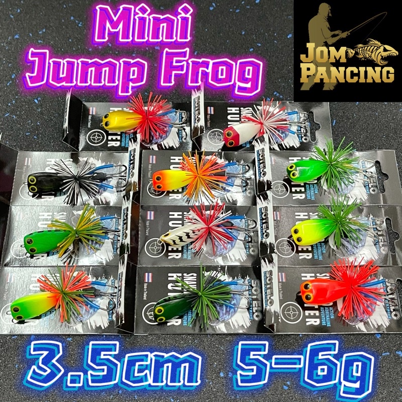 【Jom Pancing】SOTELO Mini JUMP FROG 5g 6g 3.5cm Gila Frog,Tidty,Katak ...