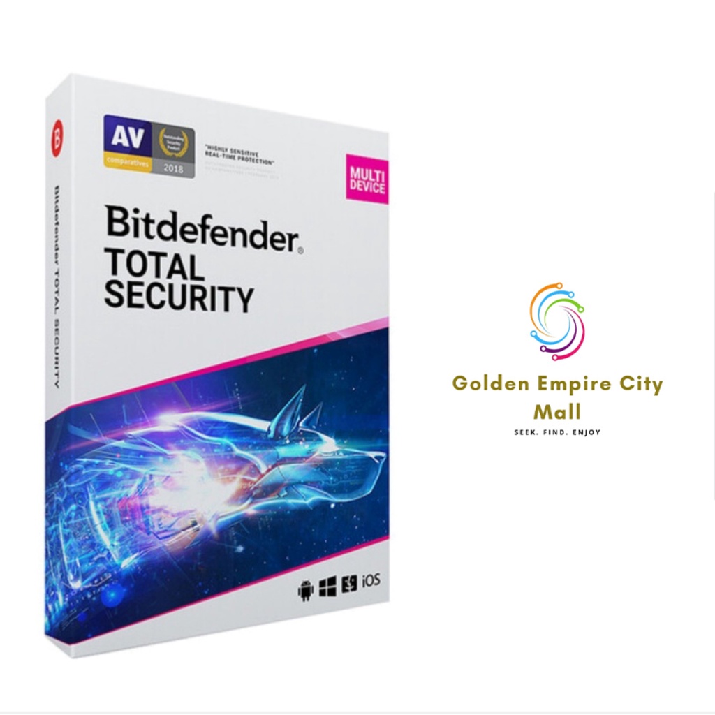 Bitdefender Total Security 1 Year 3 Device Antivirus 2026 BY GECM ...