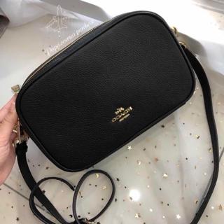 100 original Coach Jes Double Zip Leather Crossbody Bag Shopee