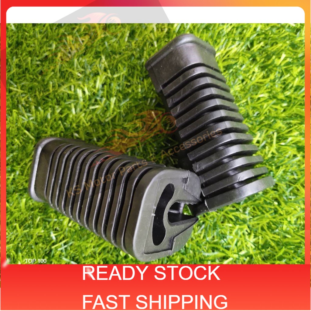 🔥CLEARSTOCK🔥Black Foot Rest Rubber LC135 / Lagenda SRL115 / Y100 / Y110