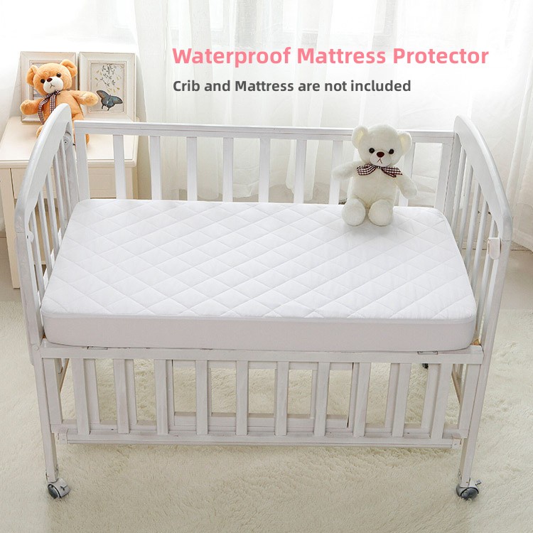 Baby Crib Bed Waterproof Mattress Protector Anti-mite Bed Mattress ...