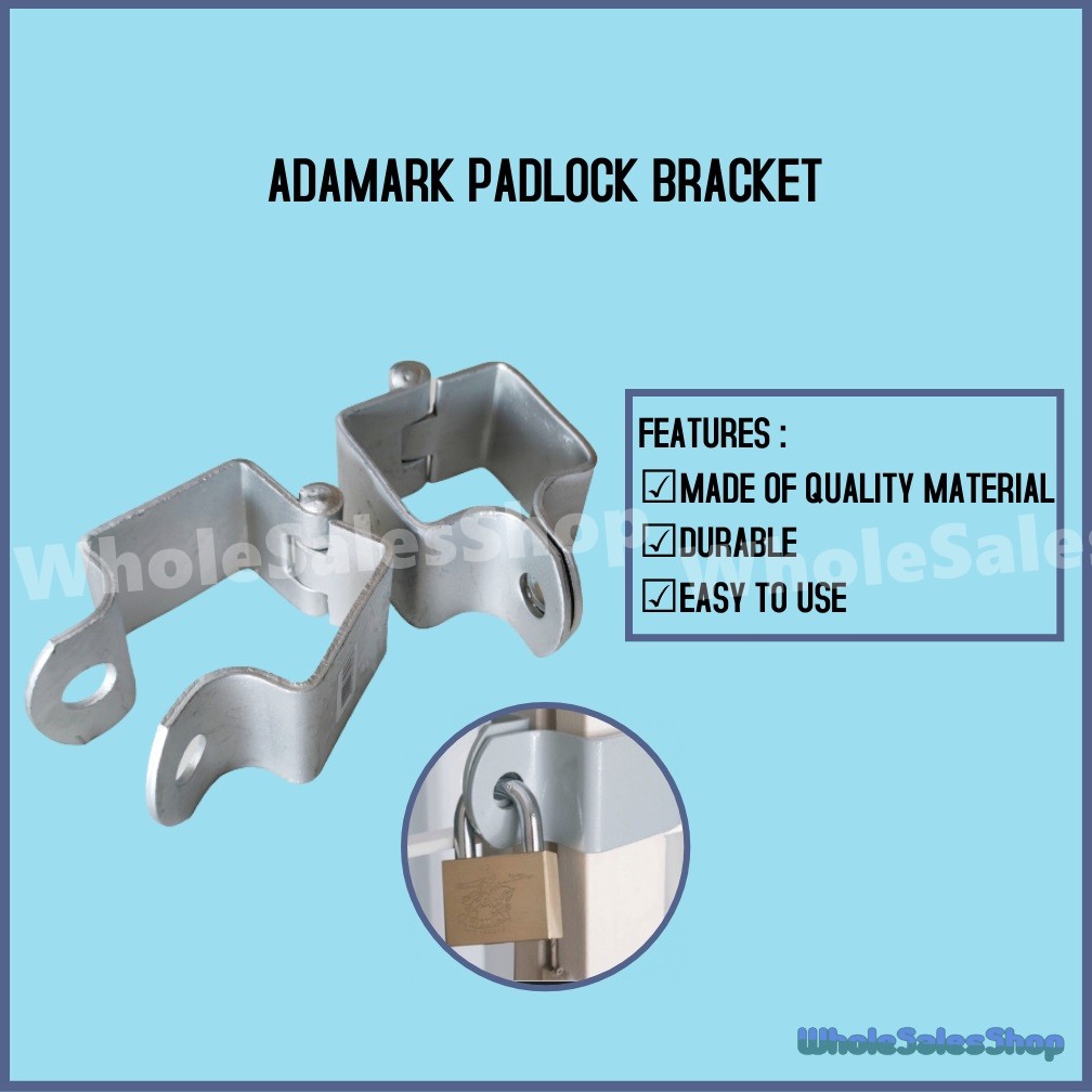 🔥HIGH QUALITY🔥ADAMARK PADLOCK BRACKET GATE LOCK CLAMP LOCK PAGAR