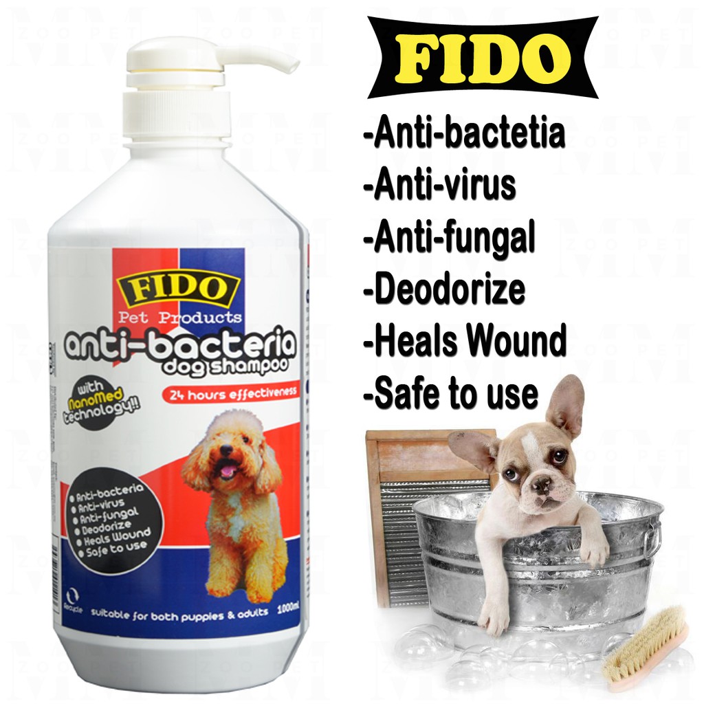 FIDO AntiBacteria Dog Shampoo 1000ml Shopee Malaysia