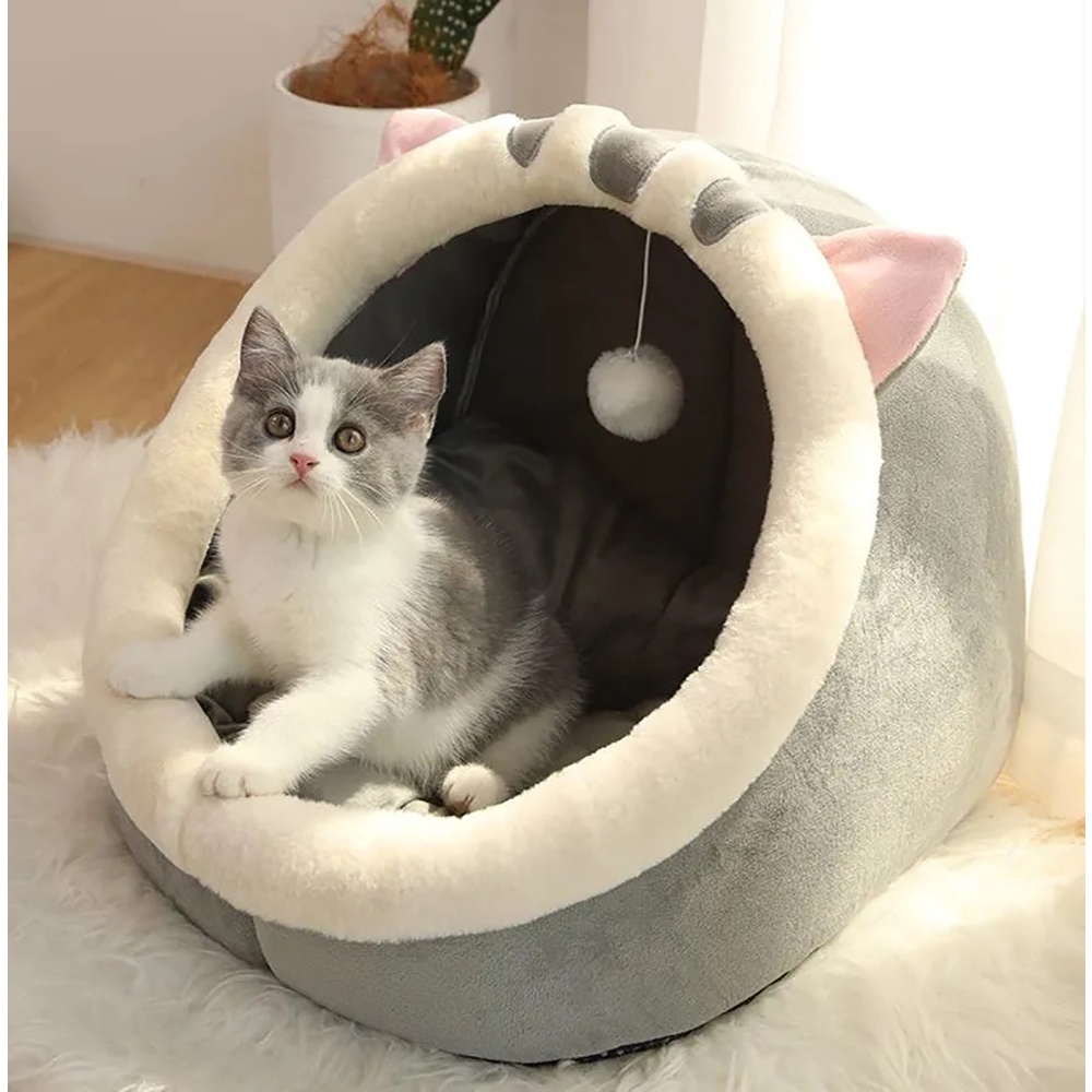 🐹In stock😺 Cat Bed Washable Pet Home Sleep Tempat Tidur Rumah Katil ...