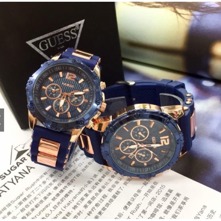 GUESS Couple Watch Set💑 HARGA PROMOSI❗️😱{{Couple Watch Set