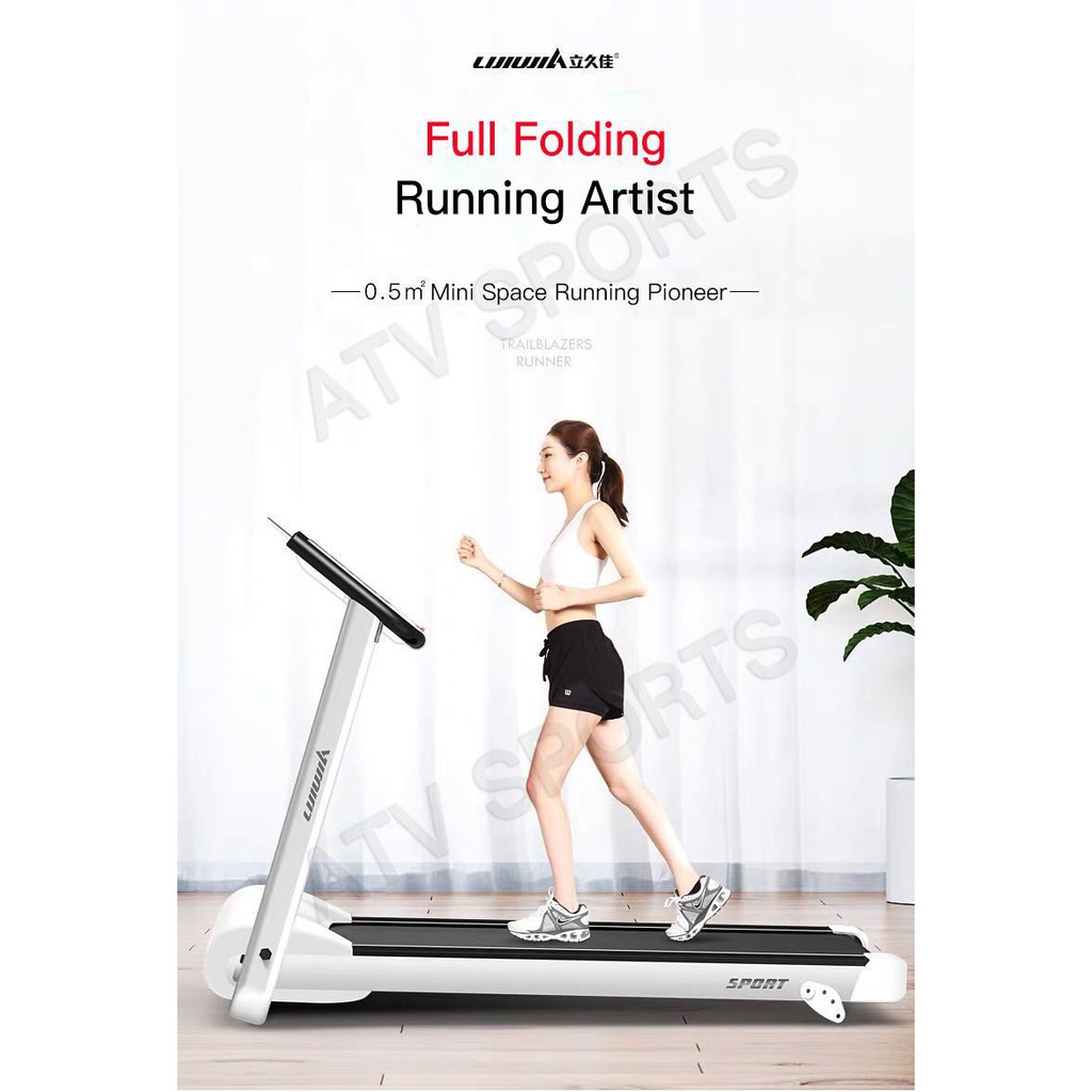 NEW upgrad Lijiujia A3 Treadmill Small Simple Folding Ultra quiet Indoor Gym