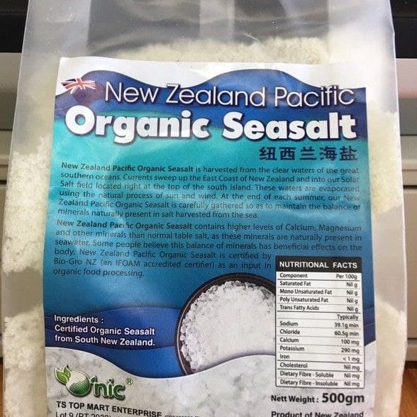 Organic Sea Salt ( New Zealand Pacific ) 纽西兰海盐 500g Shopee Malaysia