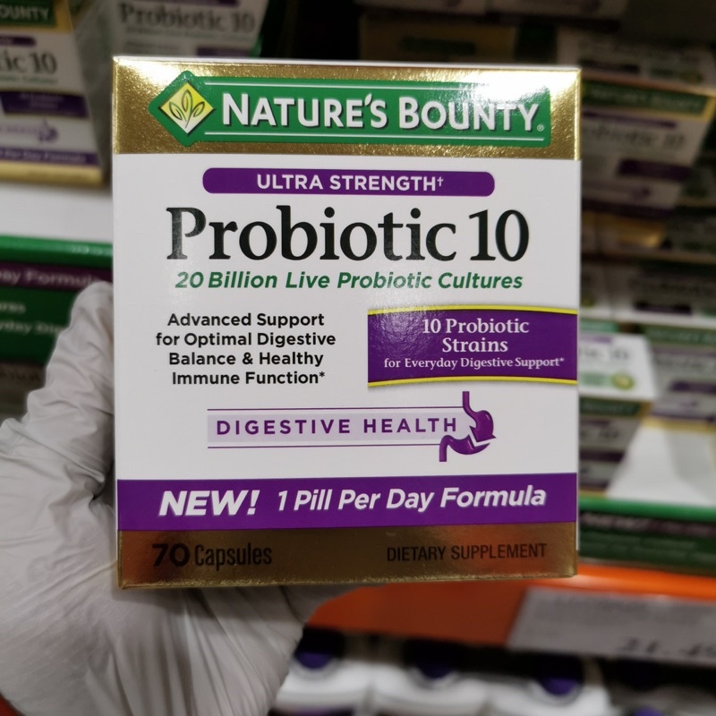 Natures Bounty Ultra Strength Probiotic 10 70 Capsules Shopee Malaysia