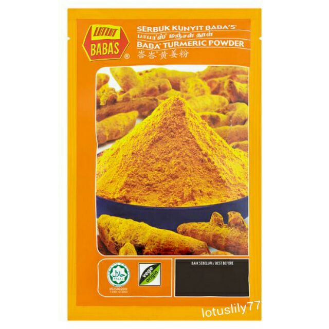 Serbuk Kunyit Asli Baba's (Cap Babas) | Baba's Turmeric Powder (125g ...