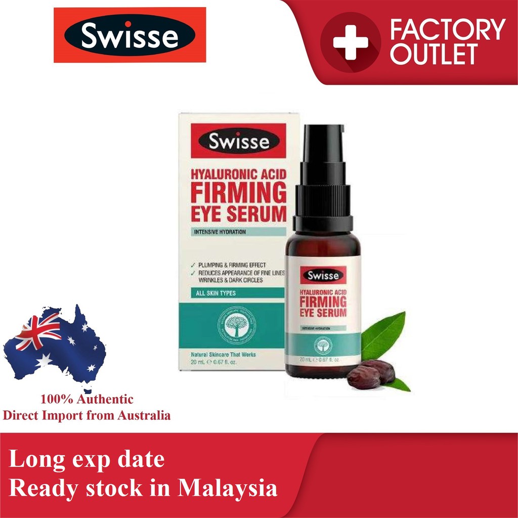 SWISSE Hyaluronic Acid Firming Eye Serum (20ml) Shopee Malaysia
