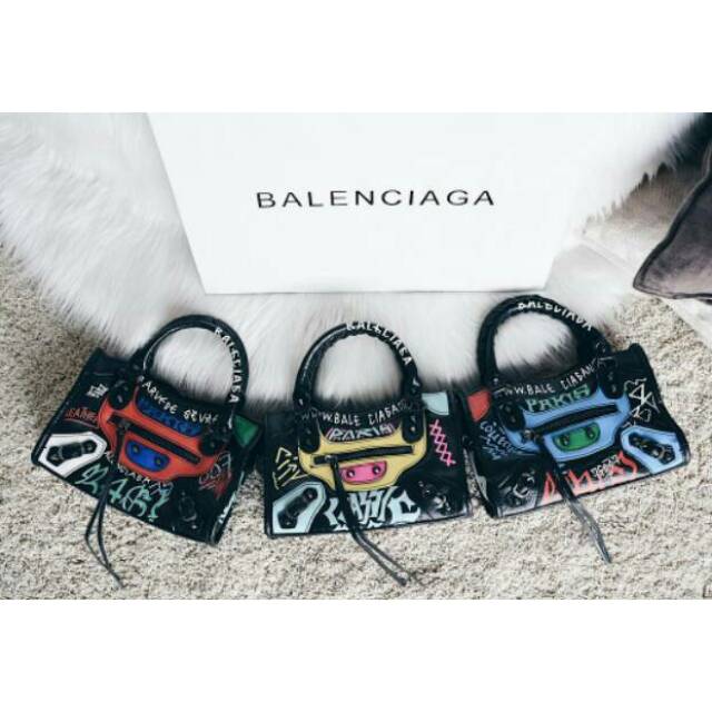 balenciaga graffiti bag mini