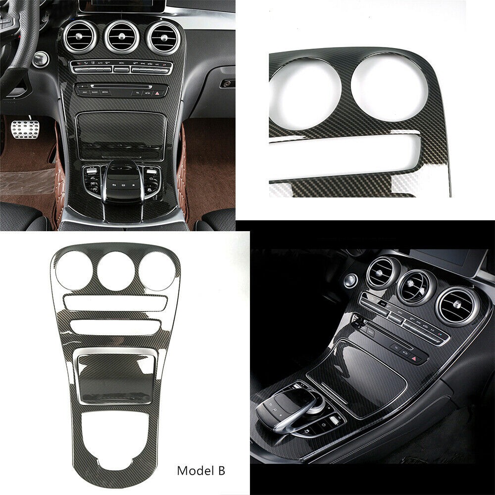 Car Sticker ABS Auto Center Console Panel Decoration Cover Trim For