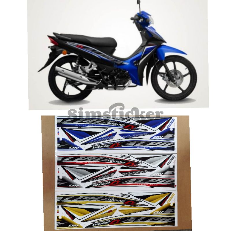 HONDA WAVE ALPHA 110 (2) BODY STICKER | Shopee Malaysia