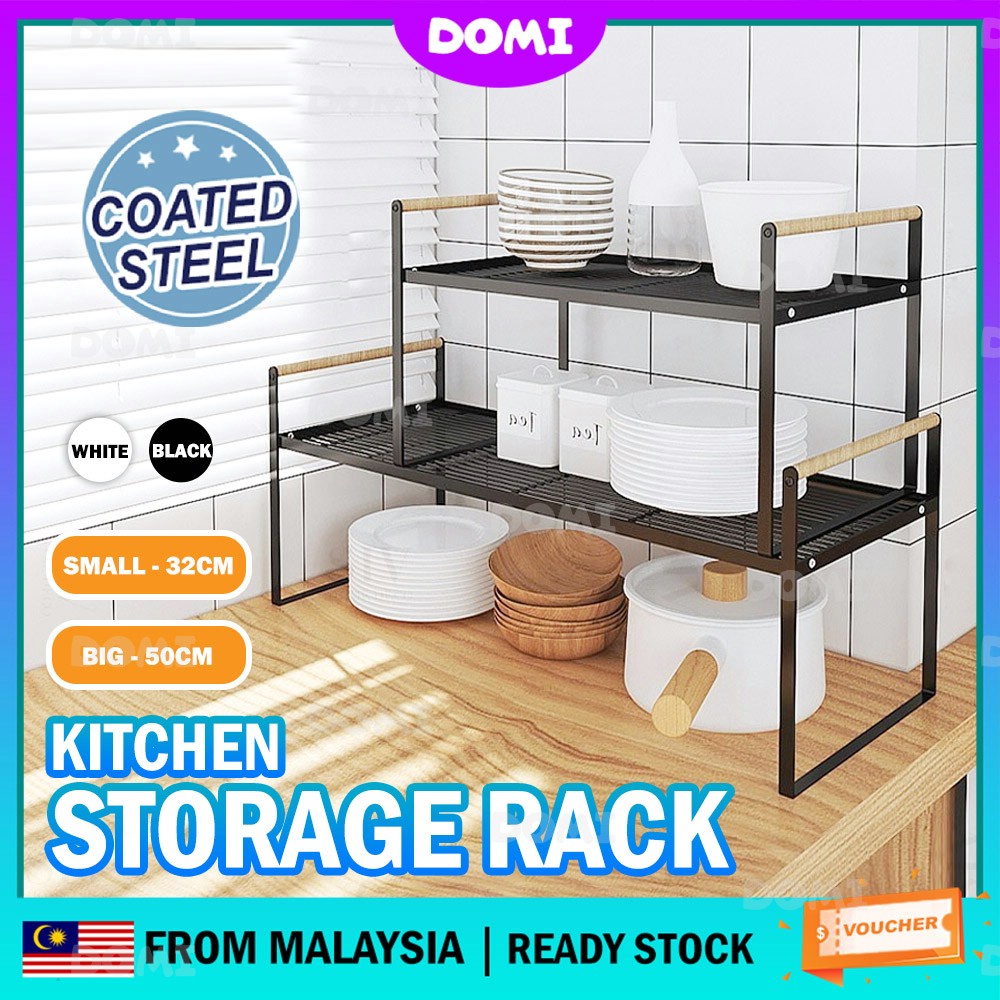 DOMI Home Kitchen Storage Rack Coated Steel Kitchen Organizer Rack ...