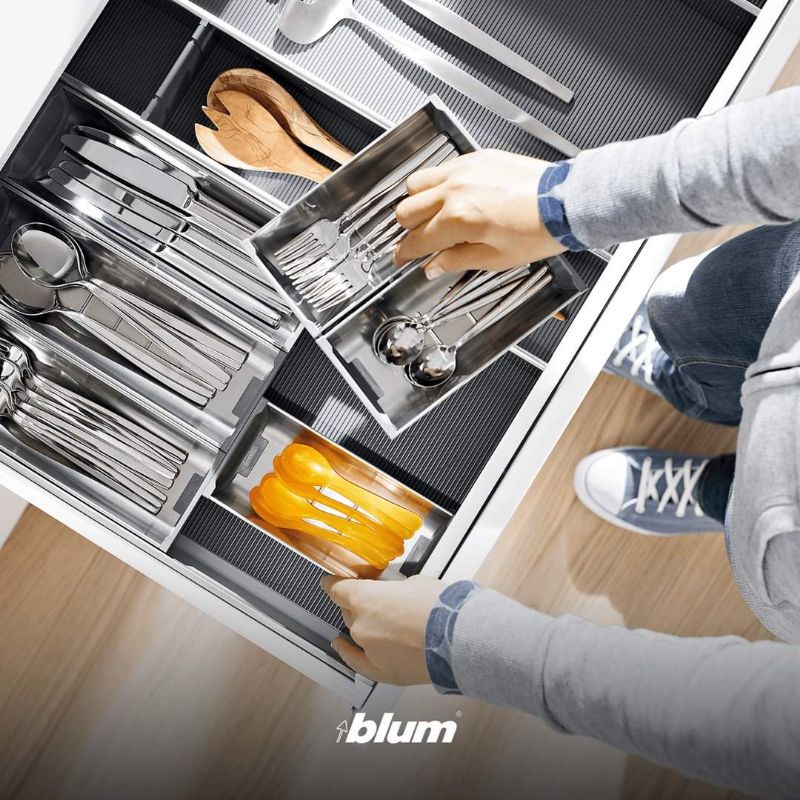 Blum Cutlery Tray OrgaLine Utensil Divider Set Stainless Steel