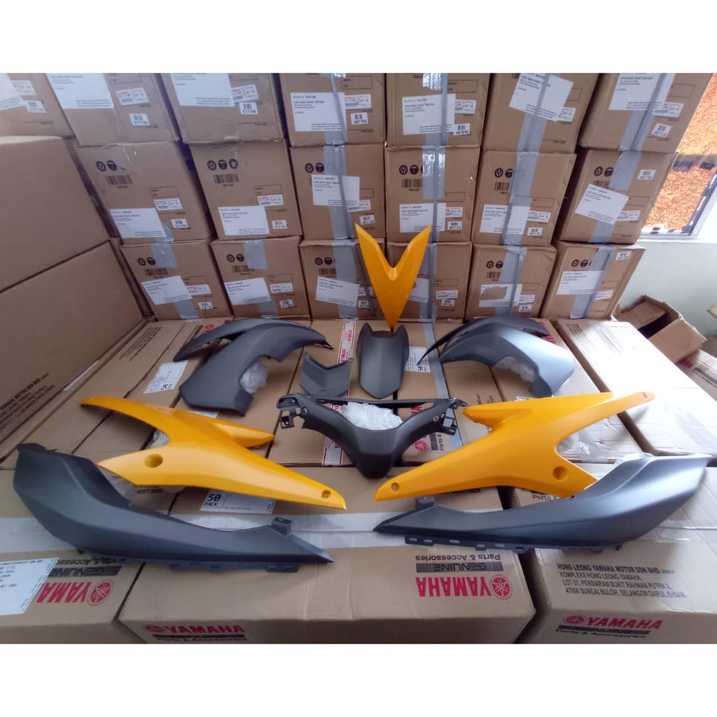 Yamaha Nvx Aerox Nvx Body Set Bodyset Coverset Yellow Grey