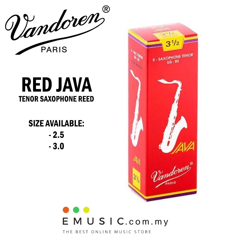 Vandoren Paris Red Java Tenor Saxophone Reeds - Box of 5 | Shopee Malaysia