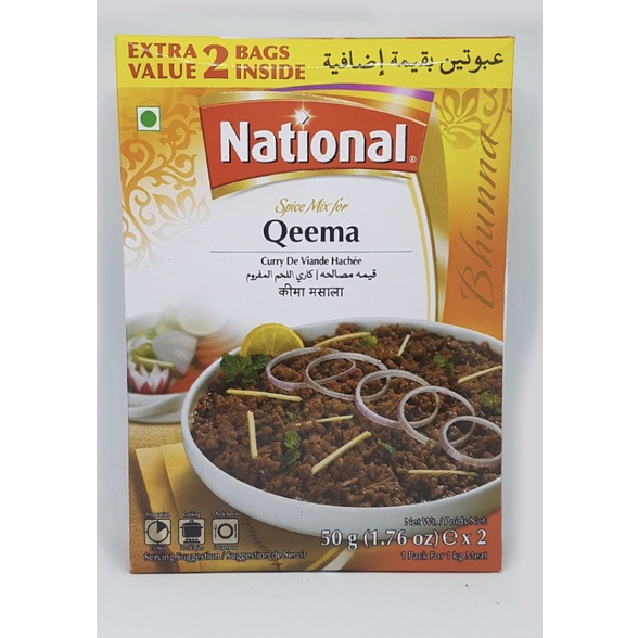 Qeema National Qeema Masala Double Pack 50 Gram X 2 Shopee Malaysia