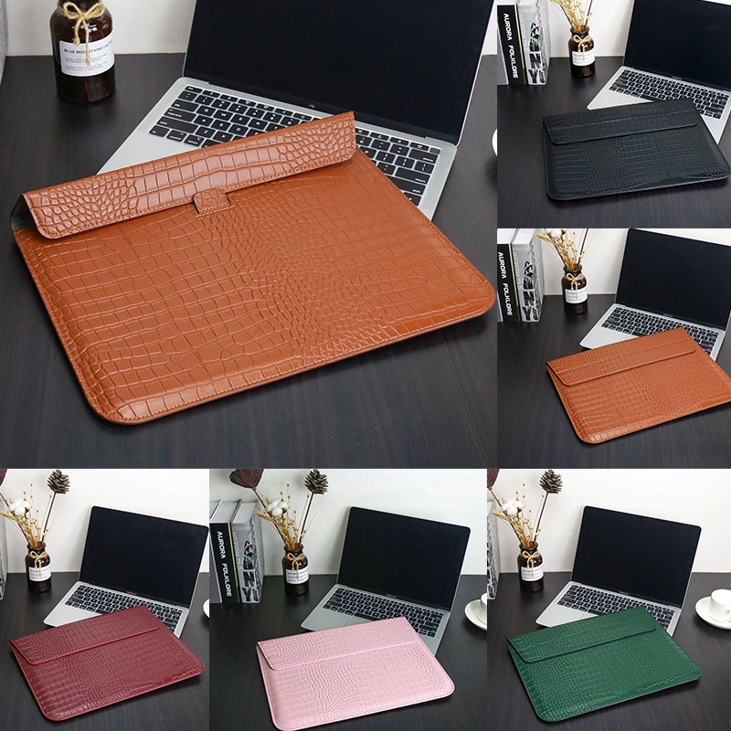 Laptop bag Leather Sleeve magnets Case bag with stand for 2023 Macbook Pro  14 2021 13 15 16 inch 2022 new Pro Air 13 M1 M2