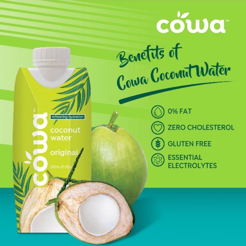 COWA Coconut Water / Air Kelapa 330ml Shopee Malaysia