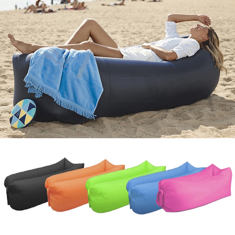Inflatable Wind Picnic Camping Lamzac Air Lazy Sofa Lounge Bed Outdoor ...