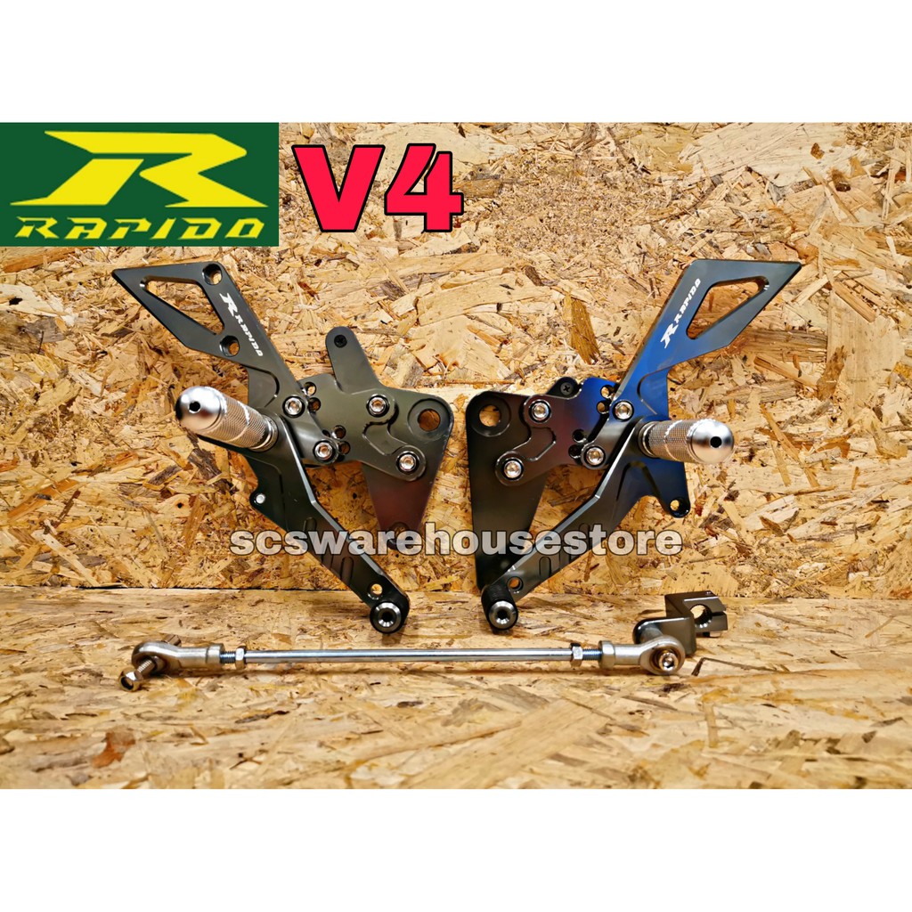 Racing Footrest RS150 / Single Footrest V4 / V3 Rapido Honda RS150R