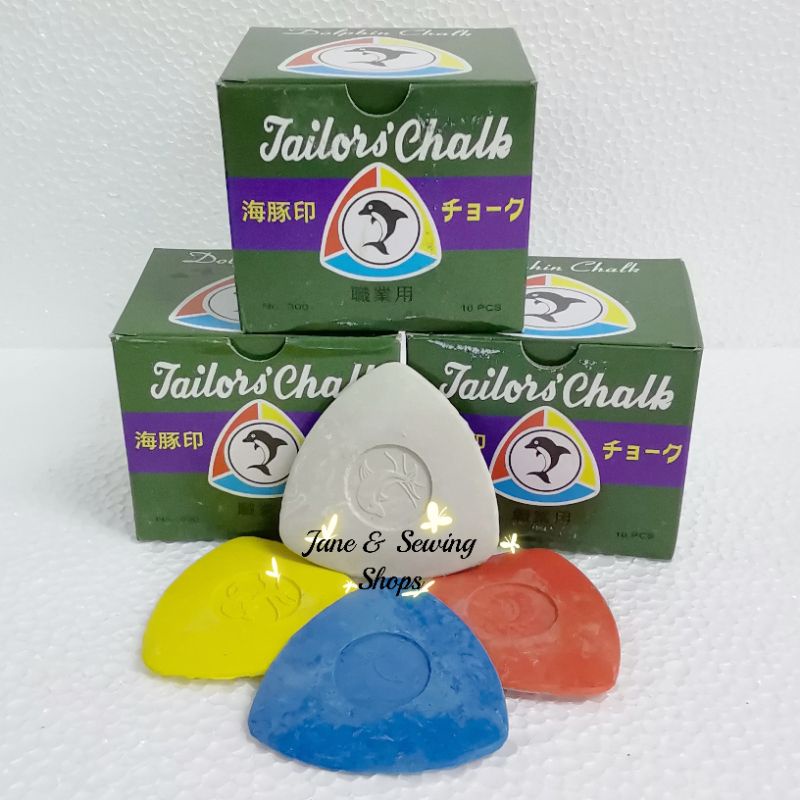 Dolphin Tailor's Chalk / Kapur Tanda (1 Box Random colours) | Shopee ...