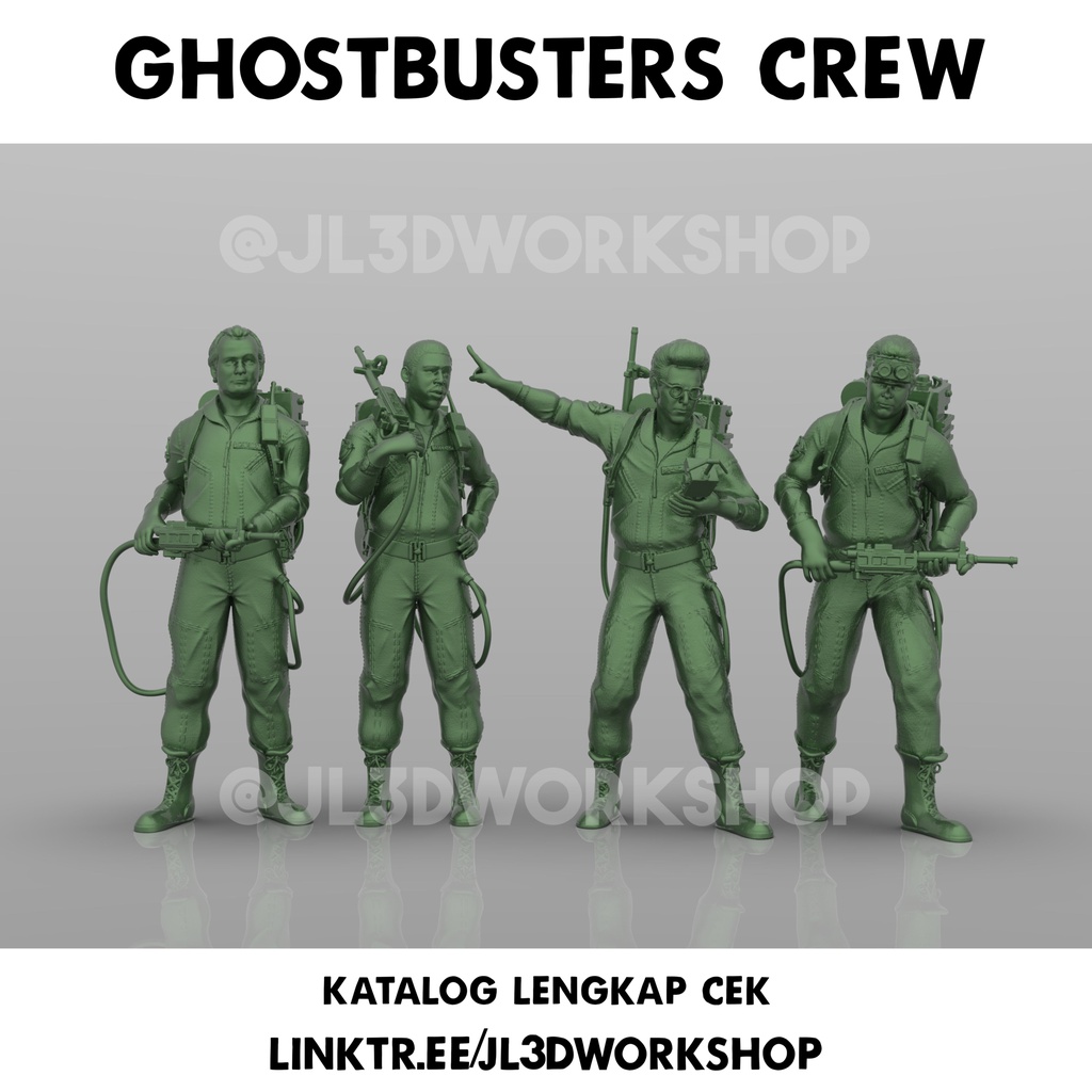 JL3D Figure / 1/64 Scale Figure Ghost Buster Ghostbuster Crew Per SET ...