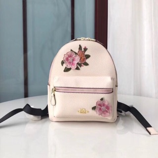 Authentic Coach MINI BENNETT SATCHEL WITH FLORAL EMBROIDERY