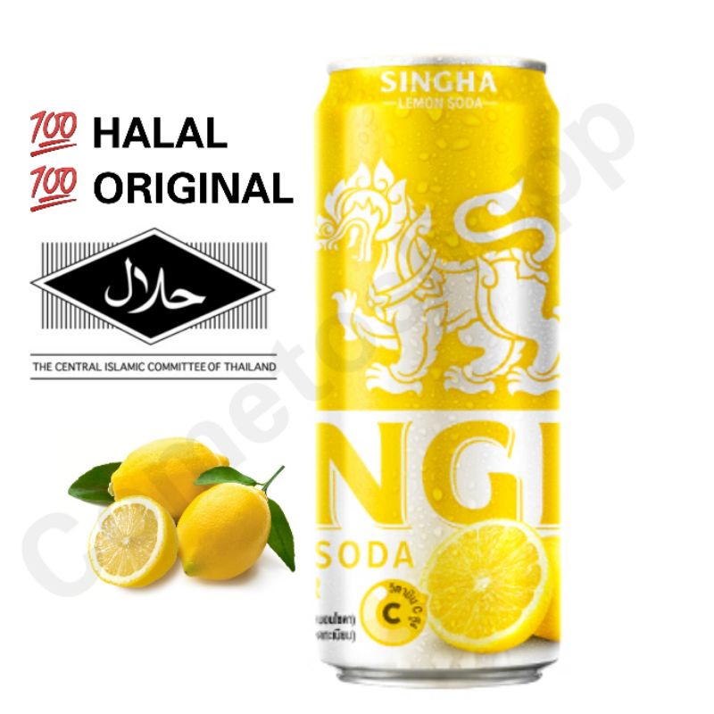 Singha Lemon Soda 330ml 💯 HALAL 💯 ORIGINAL Shopee Malaysia