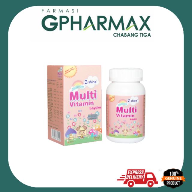 SHINE JUNIOR MULTIVITAMIN + LLYSINE 100S Shopee Malaysia