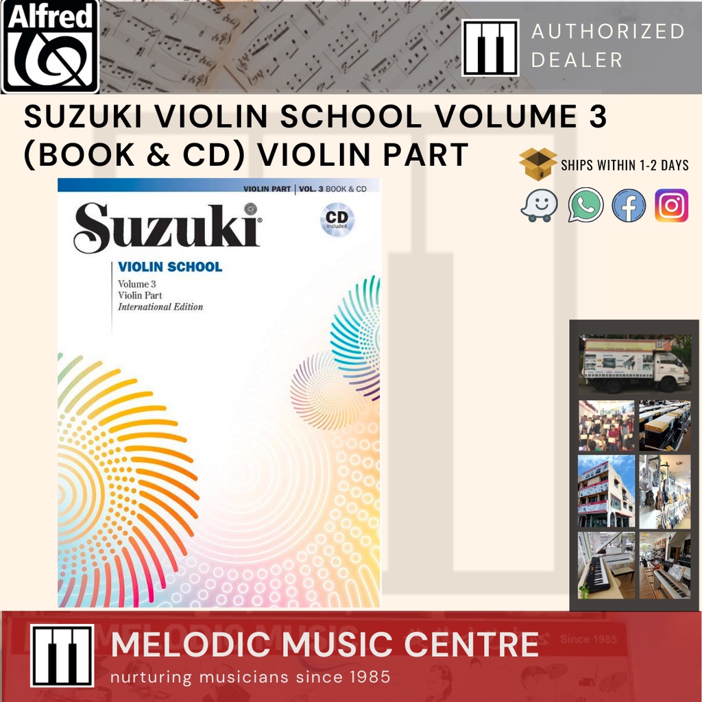 Suzuki Violin School Volume 3 Book with CD Violin Part