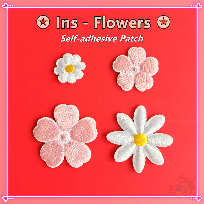 Ins：Little Flowers Series 01 Self-adhesive Sticker Patch 1Pc DIY Sew on ...