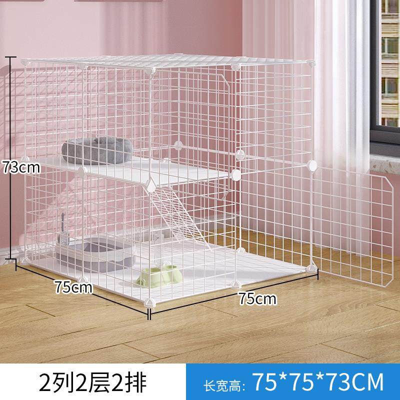 Sangkar Kucing Rumah Dalaman Tiga Lapisan Kecil Ruang Bebas Kucing