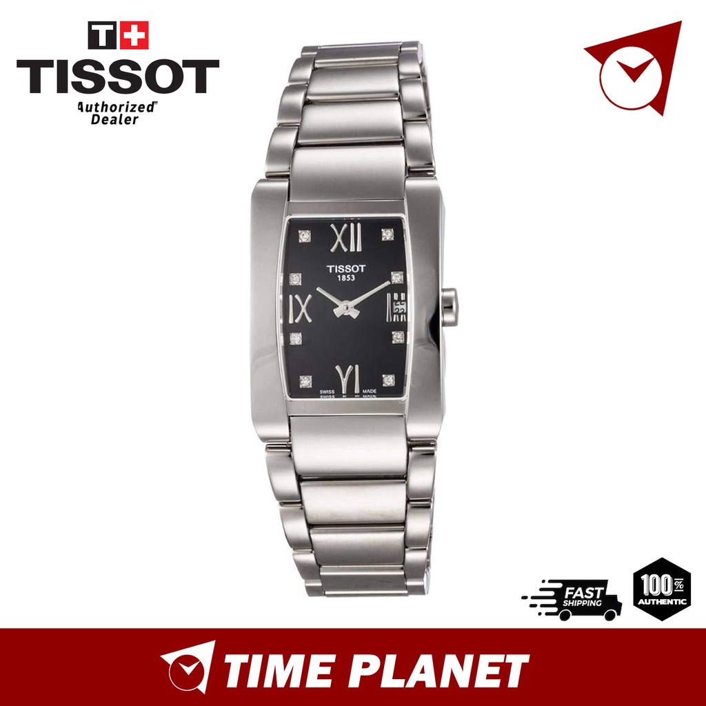 Official Warranty Tissot Generosi T Diamond Stainless Steel Bracelet Ladies Watch T0073091105600