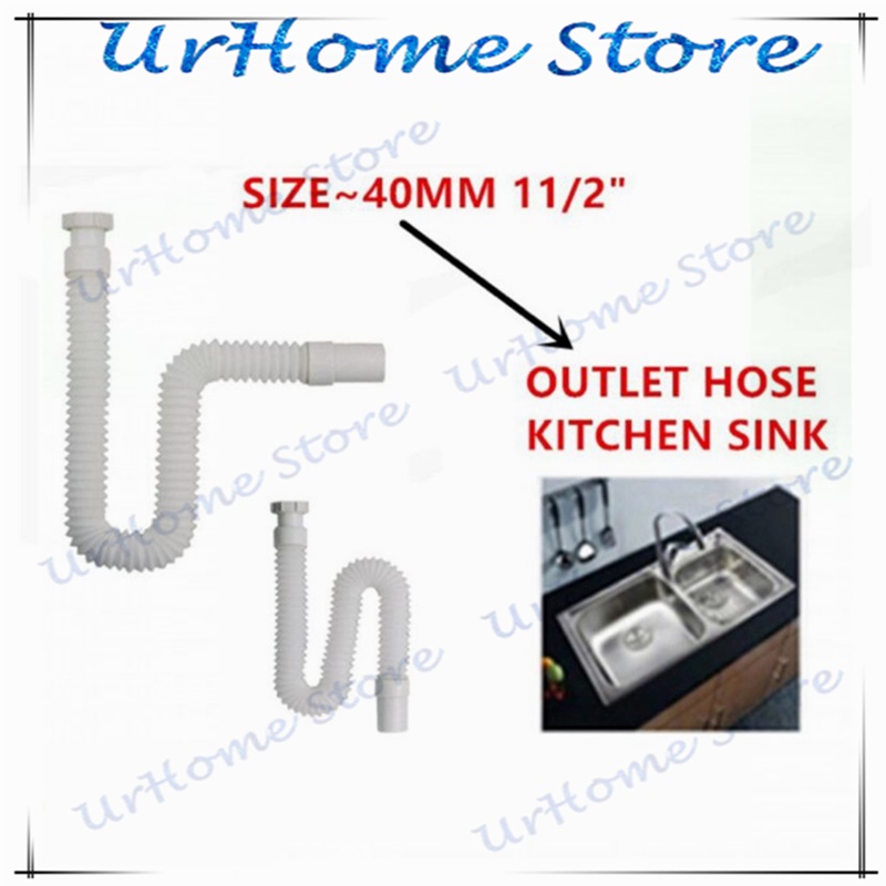 Flexible Tube Hose Pipe Unitrap Outlet pvc for Sink Drain Waste 1 1/4 ...