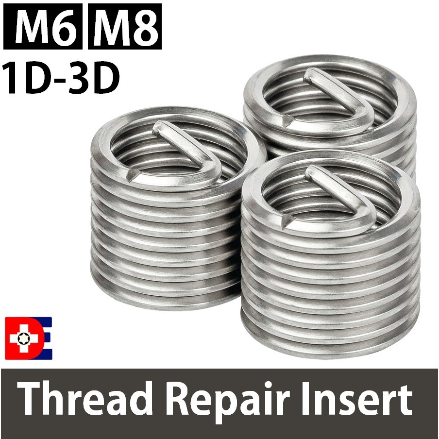 Thread Repair Inserts recoil insert M6 M8 (10pcs per pack) | Shopee ...