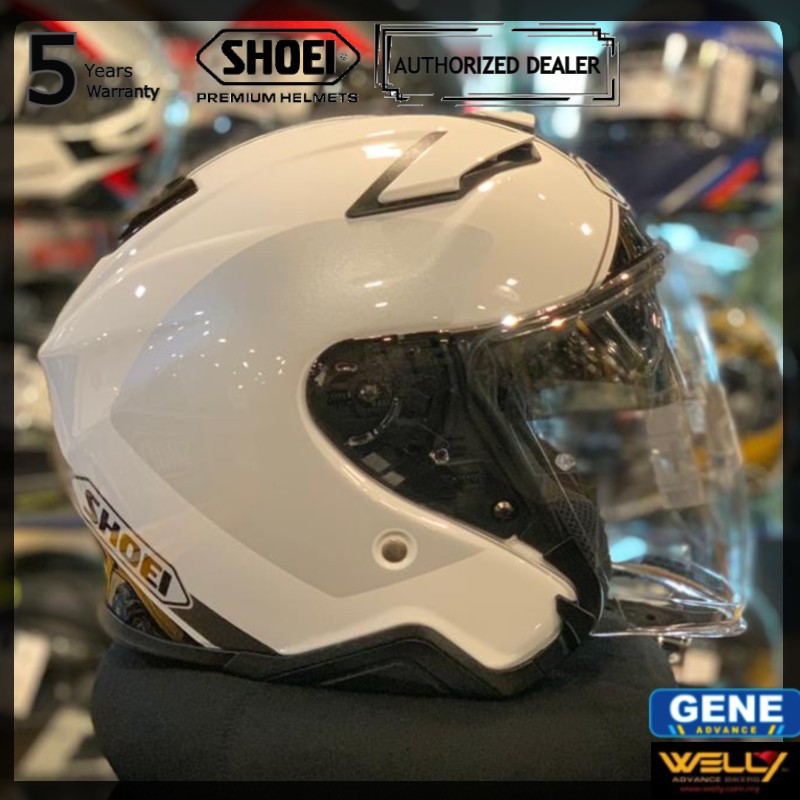 SHOEI J Cruise Adagio TC White Silver Top Performance Jet Open