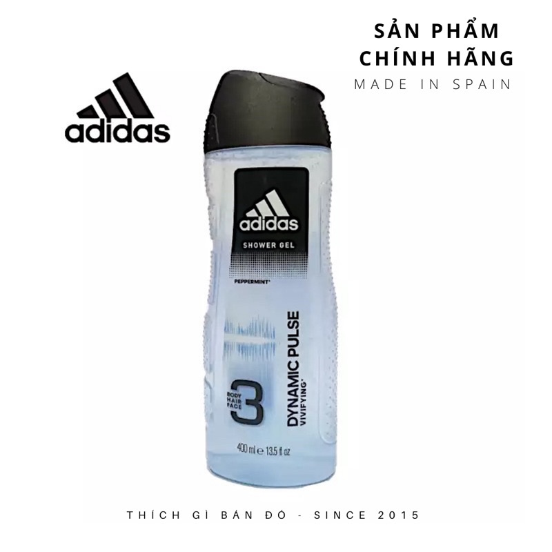 Adidas Dynamic Pulse 3 In 1 Shampoo For Men 400ml Shopee Malaysia