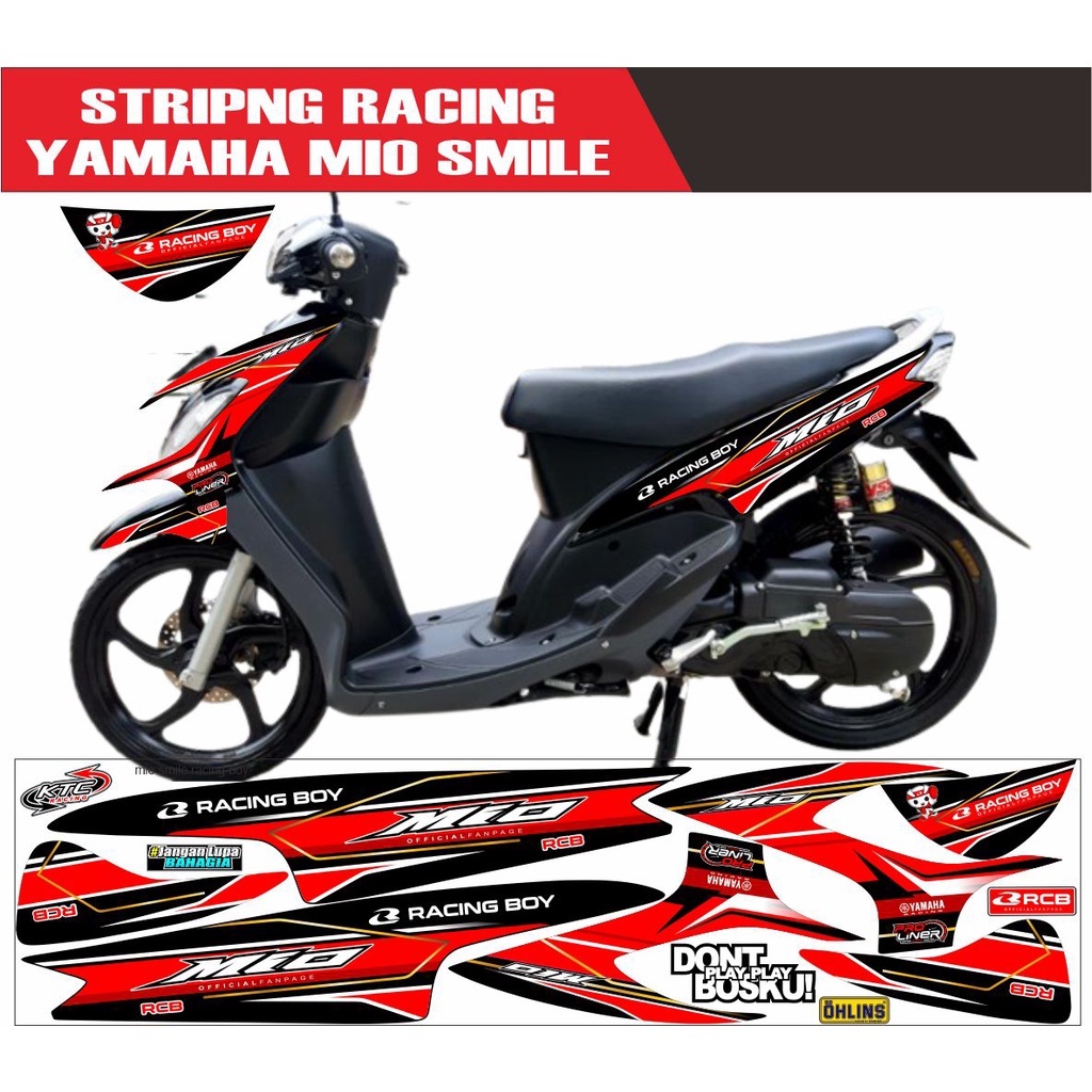 Yamaha MIO SMILE STRIPING RACING BOY VARIATIONS | Shopee Malaysia
