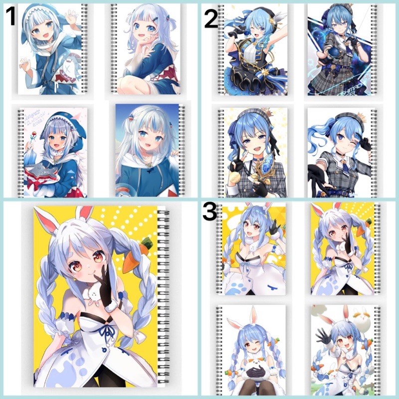 XO Hololive notebook/ Gawr Gura-Hololive notebook, a6 size, spring ...