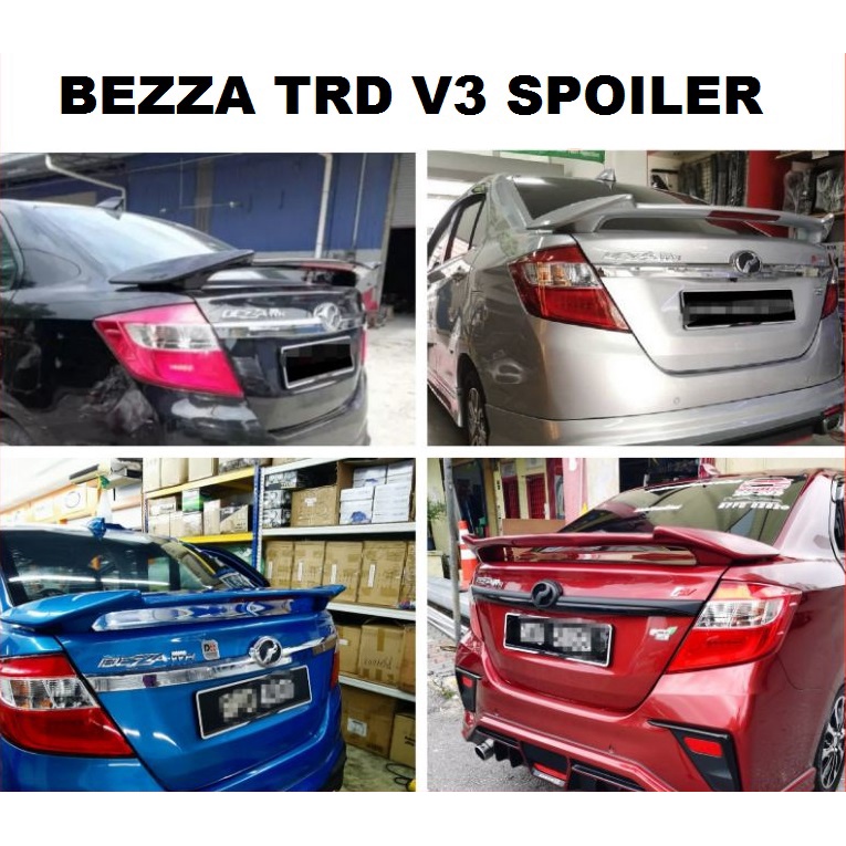 Perodua BEZZA TRD Spoiler with LED | Shopee Malaysia