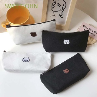 Pencil Case Storage Simple Pen Bag Stationery Canvas School Student  Stationery Supplies Pouch, Stuff Bag